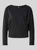 OPUS Longsleeve mit U-Boot-Ausschnitt Modell 'Siglam' Black