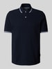 bugatti Regular Fit Poloshirt mit Label-Detail Marine