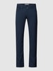 Pierre Cardin Spodnie materiałowe o kroju tapered fit z efektem melanżu Niebieski