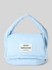 MADS NØRGAARD Handtasche mit Label-Patch und Tragegriff Hellblau
