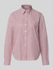 GANT regular fit blouse met lange mouwen van puur katoen Roestrood