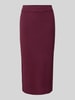 Soyaconcept Midirok in riblook, model 'KANITA' Bordeaux gemêleerd