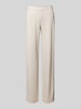 TONI Wide leg stoffen broek met achterzakken, model 'Jenny' Beige