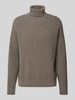 BOSS Strickpullover mit Rollkragen Modell 'Evento' Taupe