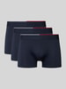 Tommy Hilfiger Boxershort met elastische band met logo in een set van 3 stuks Marineblauw