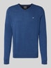 Fynch-Hatton Regular Fit Pullover mit Kaschmir-Anteil Modell 'Merino' Jeansblau