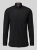 OLYMP No. Six Super Slim Fit Businesshemd aus Baumwoll-Mix Black