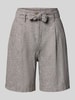 Christian Berg Woman Bermudas mit Stoffgürtel Khaki Melange