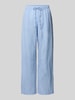 Neo Noir Straight Fit Leinenhose mit Eingrifftaschen Modell 'Sonar' Hellblau