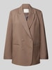 LeGer by Lena Gercke Blazer met reverskraag, model 'Anian' Hazelnoot