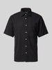 MCNEAL Freizeithemd mit Kentkragen Black