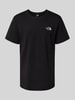The North Face T-Shirt mit Label-Print Black