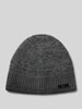 Barts Beanie mit Label-Detail Modell 'NOAR' Anthrazit Melange