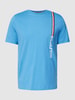 Tommy Hilfiger T-Shirt mit Label-Details Aqua Blau