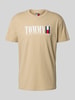 Tommy Jeans Regular Fit T-Shirt aus reiner Baumwolle Beige
