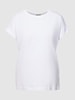 Armedangels T-shirt z prążkowanym, okrągłym dekoltem model ‘IDAARA’ Biały