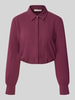 Rinascimento Blusenshirt mit Umlegekragen Bordeaux