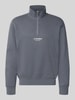 JACK & JONES Regular Fit Sweatshirt aus Baumwoll-Mix Modell 'Soho' Hellgrau