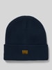 G-Star Raw Czapka beanie z naszywką z logo model ‘Effo’ Granatowy