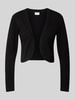 Kaffe Strickbolero in Ripp-Optik Modell 'ASTRID' Black