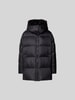 Yves Salomon Steppjacke mit Kapuze Black