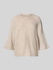 Only Regular Fit Pullover mit Fledermausärmeln Modell 'SIMONI' Sand Melange