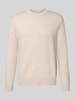 SELECTED HOMME Regular fit gebreide pullover van zuivere merinowol, model 'TRAY' Offwhite