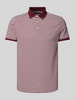 Tommy Hilfiger Slim Fit Poloshirt mit Logo-Stitching Bordeaux