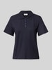 s.Oliver RED LABEL Regular fit poloshirt van katoenmix Marineblauw