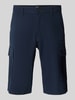 s.Oliver BLACK LABEL Relaxed Fit Cargo-Bermudas aus Baumwoll-Elasthan-Mix Marine