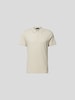 Theory Poloshirt mit Knopfleiste Sand