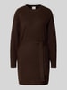 ICHI Relaxed Fit Kleid in Strick-Optik Modell 'Dasila' Dunkelbraun