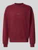 HUGO Regular Fit Sweatshirt aus reiner Baumwolle Modell 'DELASTCREW' Bordeaux
