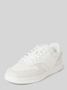 Marc O'Polo Lage sneakers met details van wildleer Wit