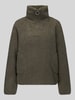 VERO MODA Sweatjack met hoge opstaande kraag Olijfgroen