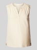 s.Oliver RED LABEL Top met tuniekkraag Beige