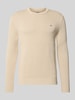 Tommy Jeans Regular fit gebreide pullover van zuiver katoen Beige