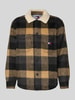 Tommy Jeans Oversized overhemdjack met teddyfleece  Zwart