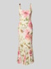 Guess Maxikleid mit Karree-Ausschnitt Modell 'FLEUR' Ecru