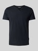 Blend T-Shirt mit Serafino-Ausschnitt Black