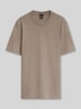 BOSS T-shirt met ronde hals Taupe