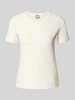 MM Regular Fit T-Shirt aus reiner Baumwolle Modell 'MULINO' Weiss
