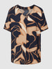Betty Barclay Blouse met all-over motief Marineblauw