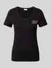 s.Oliver RED LABEL T-Shirt mit Motiv-Print Black