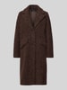 VERO MODA Mantel mit Bouclé-Struktur Modell 'VMELENA' Dunkelbraun