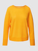 Marc Cain Gebreide pullover met geribde ronde hals Oranje