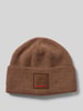 FIRE + ICE Strickmütze aus Schurwoll-Mix Modell 'TAREK' Hellbraun