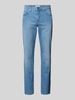 Brax Straight fit jeans met labelpatch, model 'CADIZ' Lichtblauw