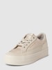 Calvin Klein Jeans Plateau-Sneaker mit Label-Details Offwhite