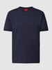 HUGO T-Shirt mit Label-Applikation Marine